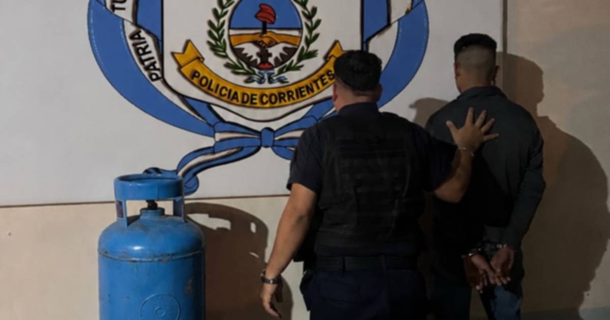 Detuvieron a "Miguelito" tras robar una garrafa de 45 kilos de un colegio en Corrientes