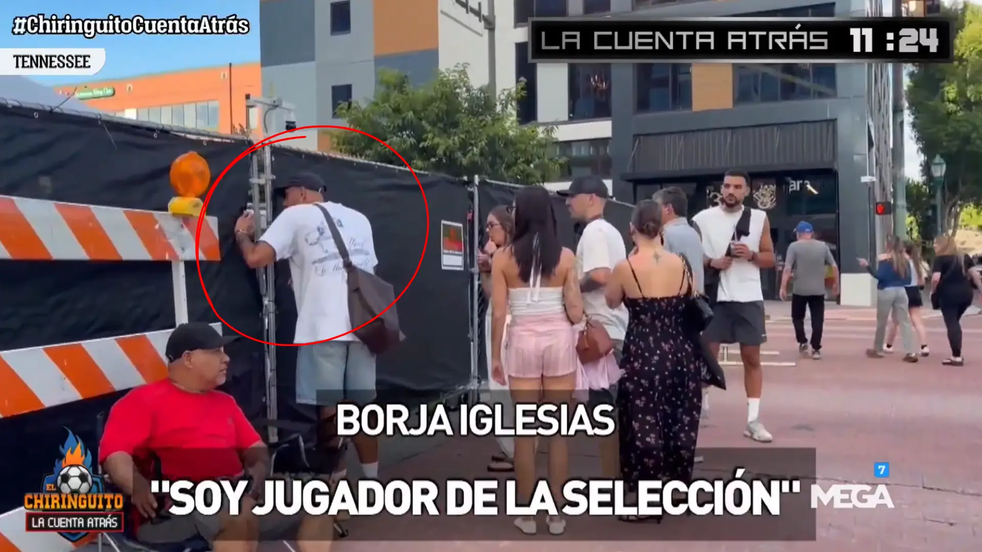 El surrealista momento de Borja Iglesias en Chattanooga: la seguridad no sabe quién es y le impide pasar a la concentración