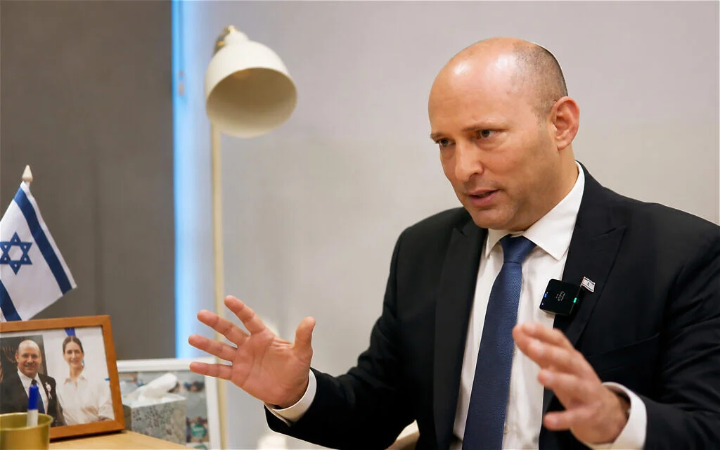 Bennett to ToI: 'We're at an existential moment. Another four years with this government, we won't have a society'