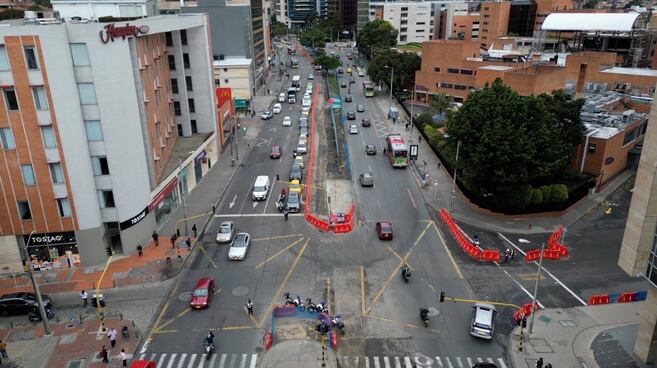 Conozca los nuevos cierres y desvíos en la Séptima por obras frente a la clínica Santa Fe