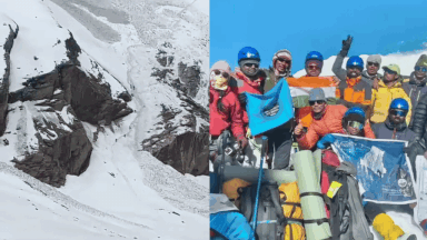 19 trekkers battle avalanche threat to conquer Traill's Pass; chilling video emerges