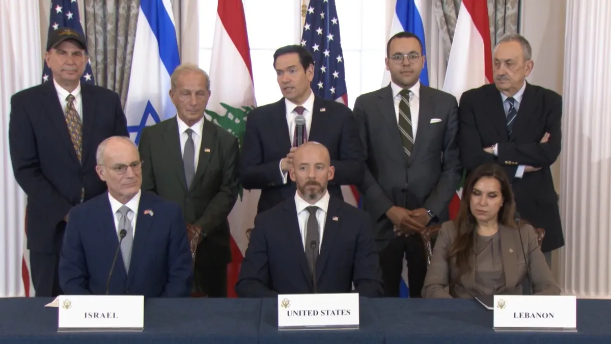 Estados Unidos, Israel y Líbano firman en Washington un acuerdo marco para una "paz y una seguridad duraderas"