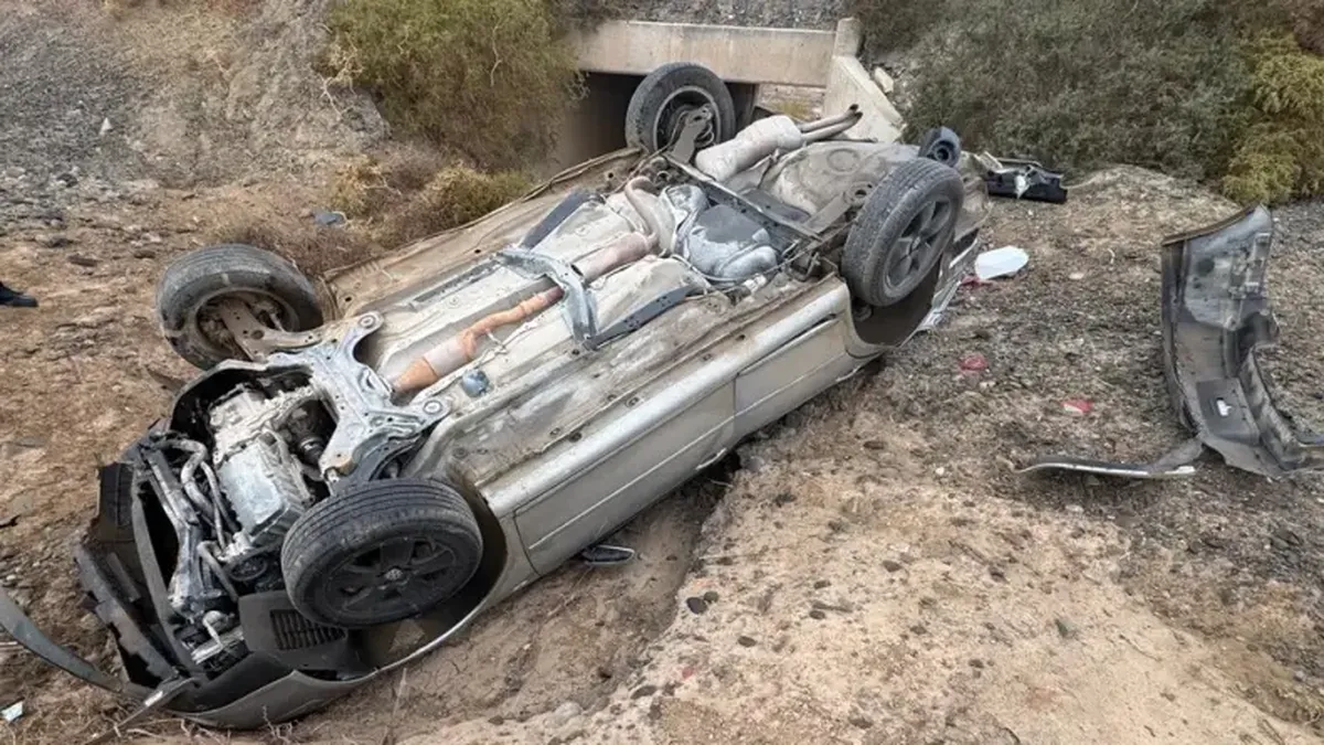 Iglesia: un espectacular vuelco pudo terminar en tragedia