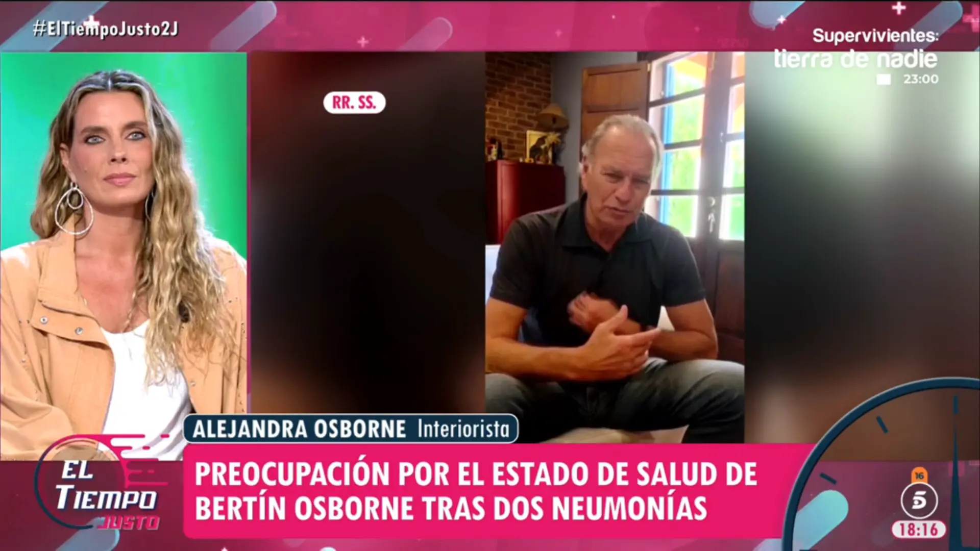 Alejandra Osborne actualiza el estado de su padre