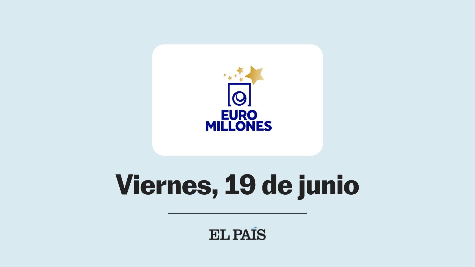 Euromillones: comprobar sorteo del viernes 19 de junio