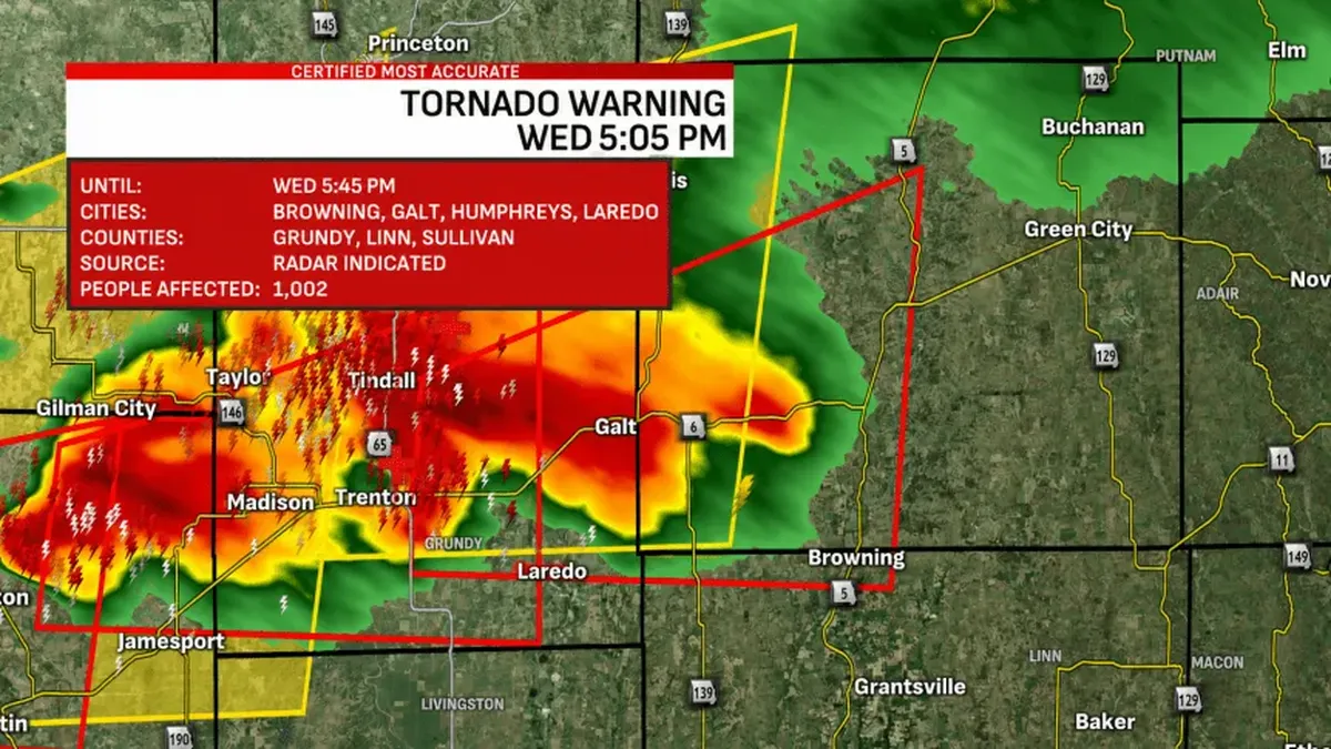 Alerta de tornado en Kansas, a pocos kilómetros de la concentración de la Selección Argentina