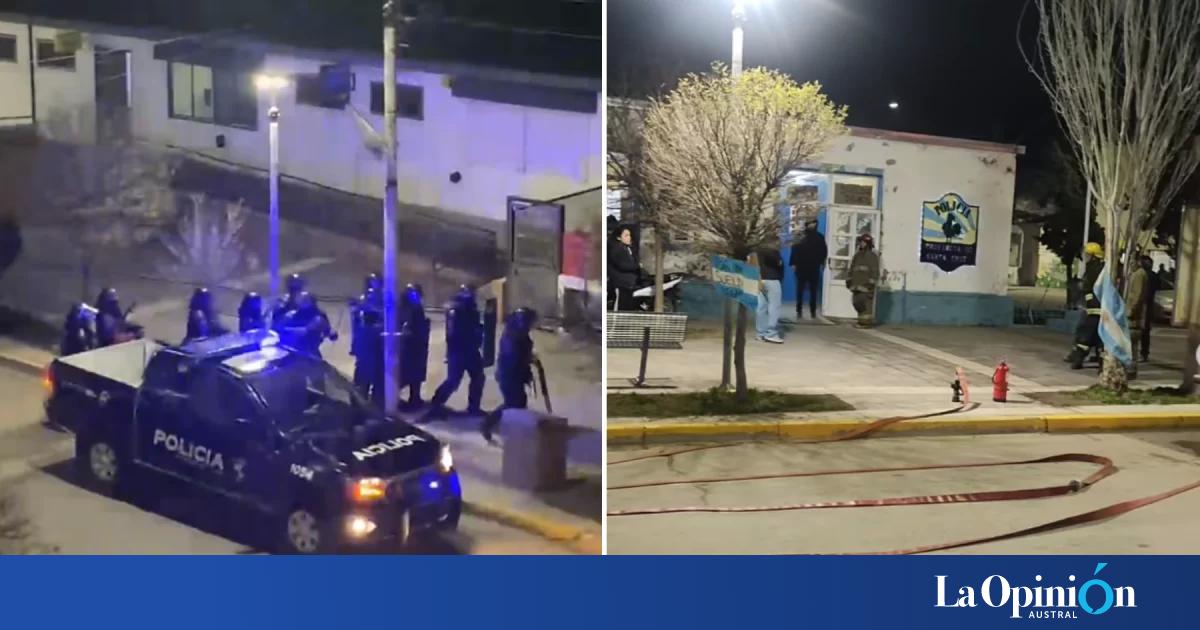 13 presos iniciaron un motín en la Comisaría Primera de Pico Truncado: intervino Infantería y Bomberos durante la madrugada