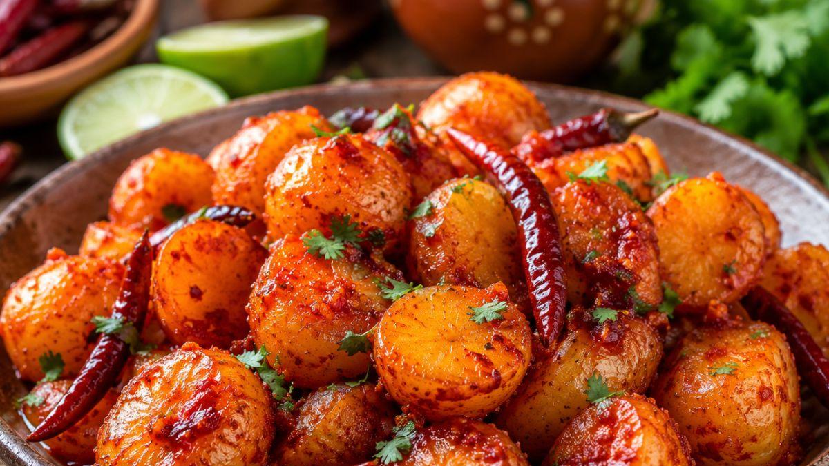 Prepara las mejores papas a la diabla con chile de árbol para el partido de México