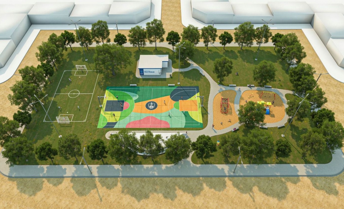 Renovarán por completo la plaza de Villa Parque