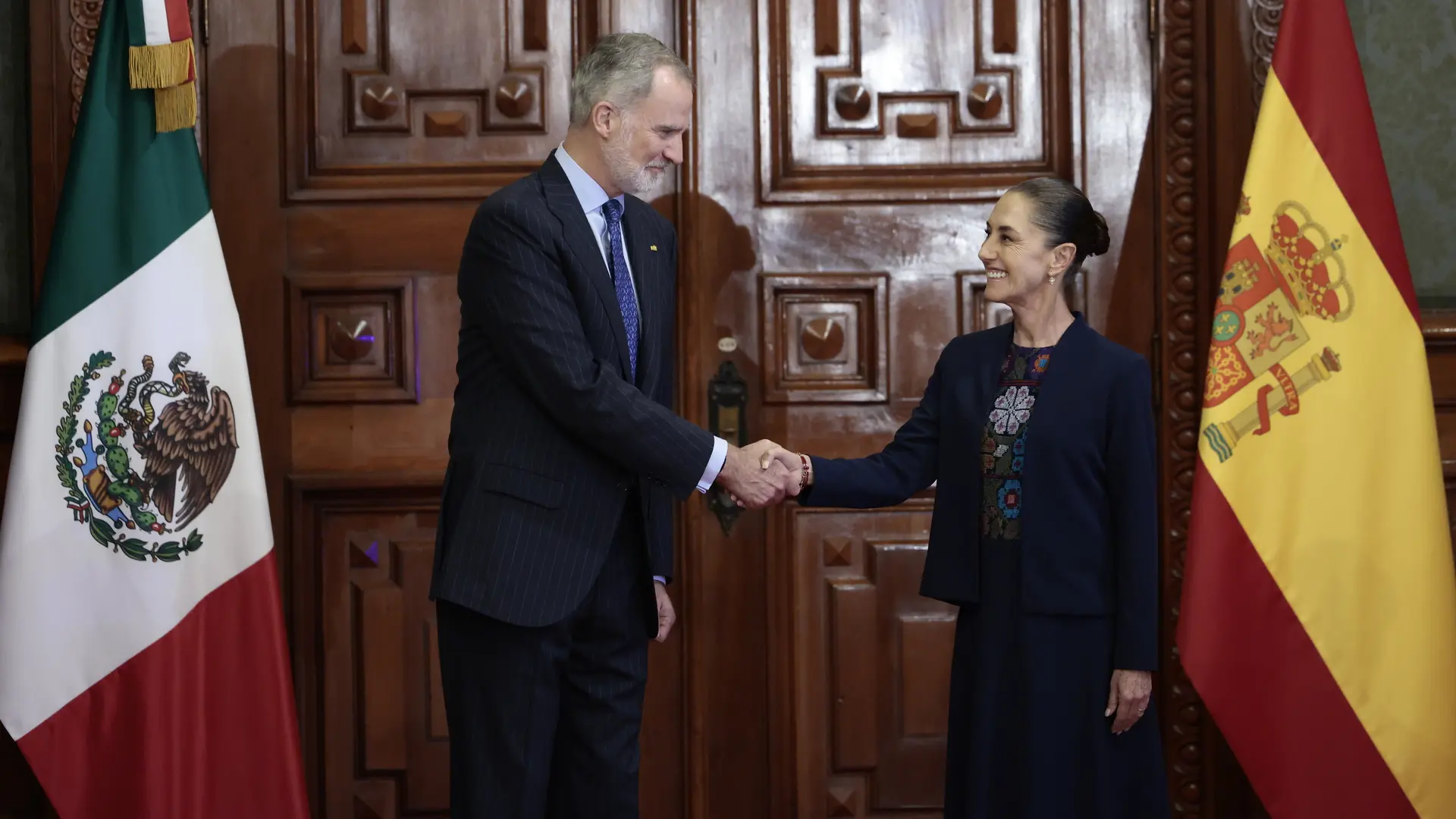 Sheinbaum recibe al rey Felipe VI en México para sellar la normalización de la relación