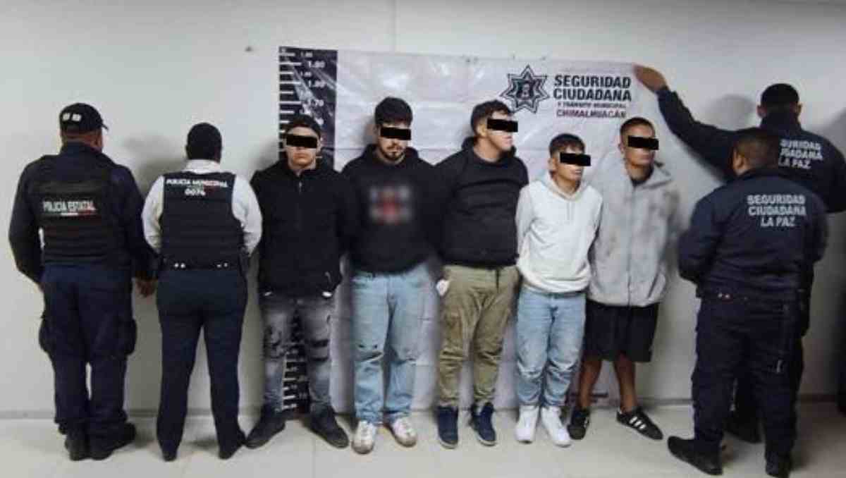 Detienen presunta integrante del CJNG y otros por robo La Paz, Edomex