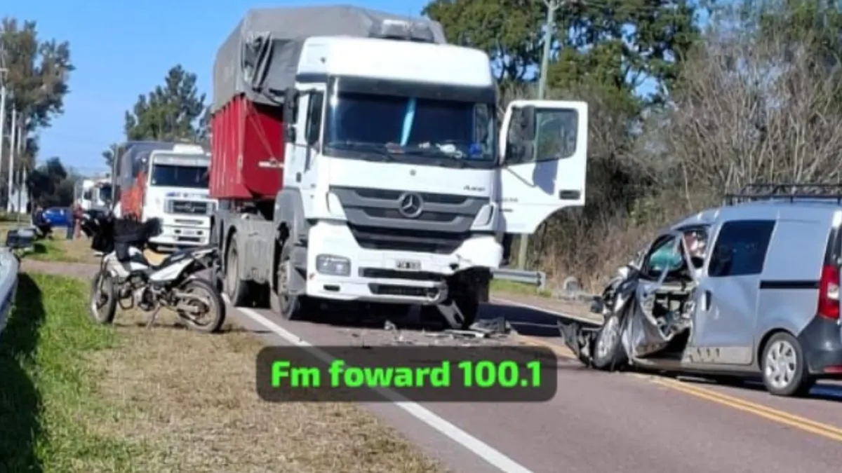 Accidente en Las Cañas: el tránsito permanece cortado sobre la Ruta 64