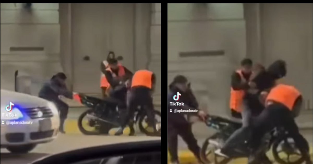 Corrientes: agentes se lanzaron sobre un motociclista que intentó huir de un control