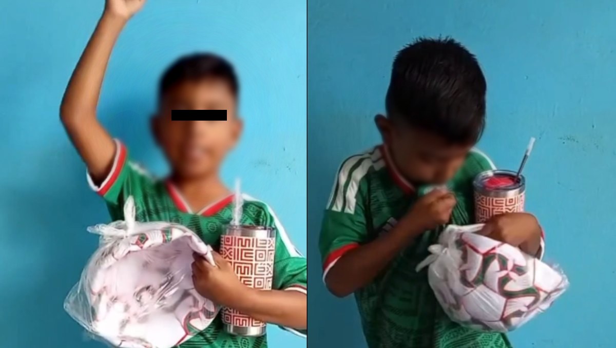 Tri regala jersey a Iker, pequeño fan que creó su playera de México