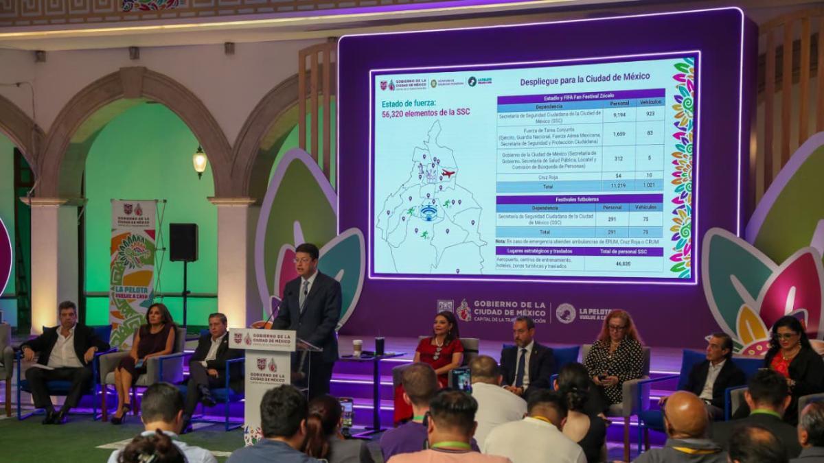 CDMX desplegará a 56 mil policías para garantizar seguridad durante el Mundial