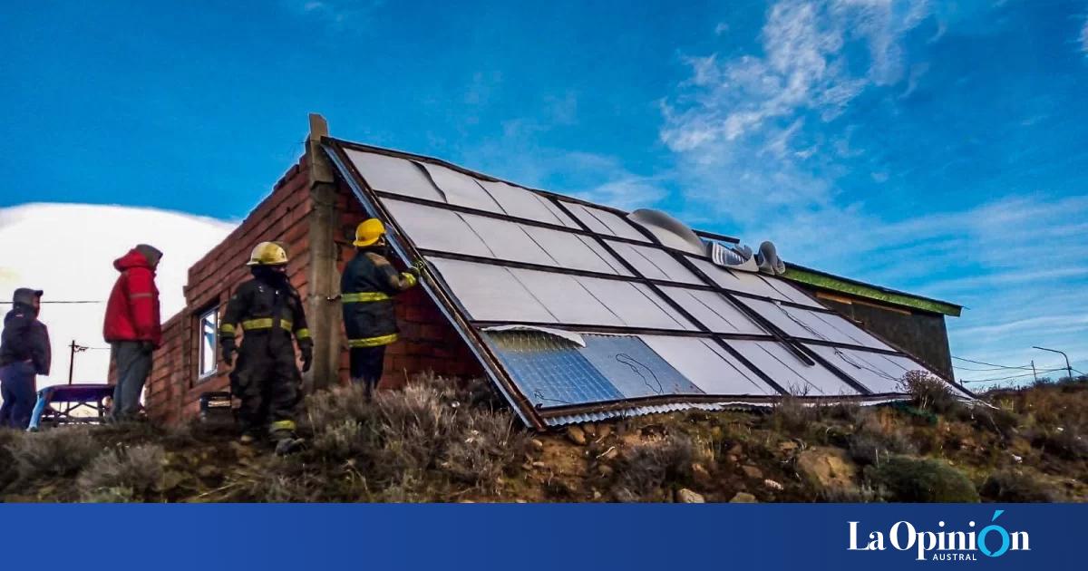 Bomberos aseguraron viviendas afectadas por el viento y un principio de incendio en El Calafate