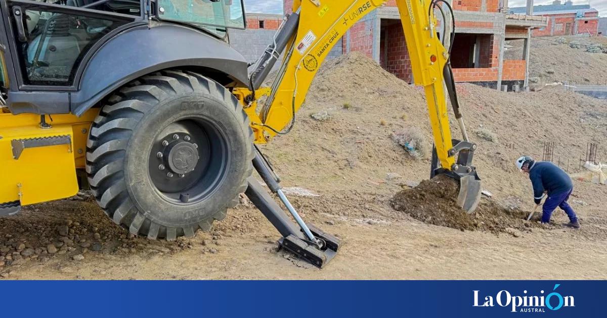 Caleta Olivia: avanza la obra de extensión de la red de gas en el barrio Patagonia