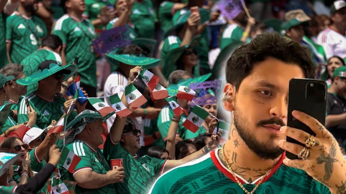 ¡Retumba el Estadio! Aficionados corean 'Adiós Amor' de Christian Nodal en partido México