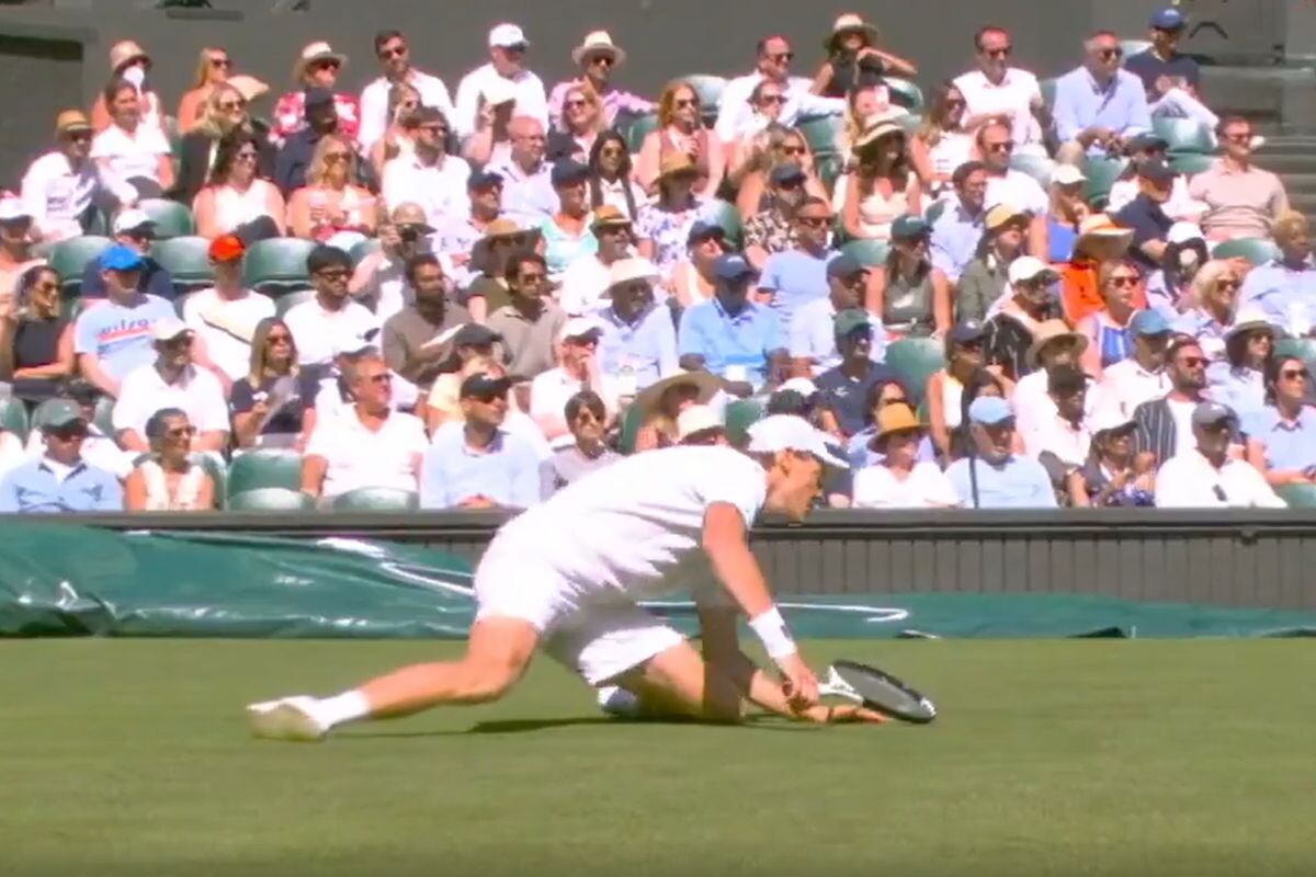 La impactante caída de Jannik Sinner que generó preocupación en Wimbledon