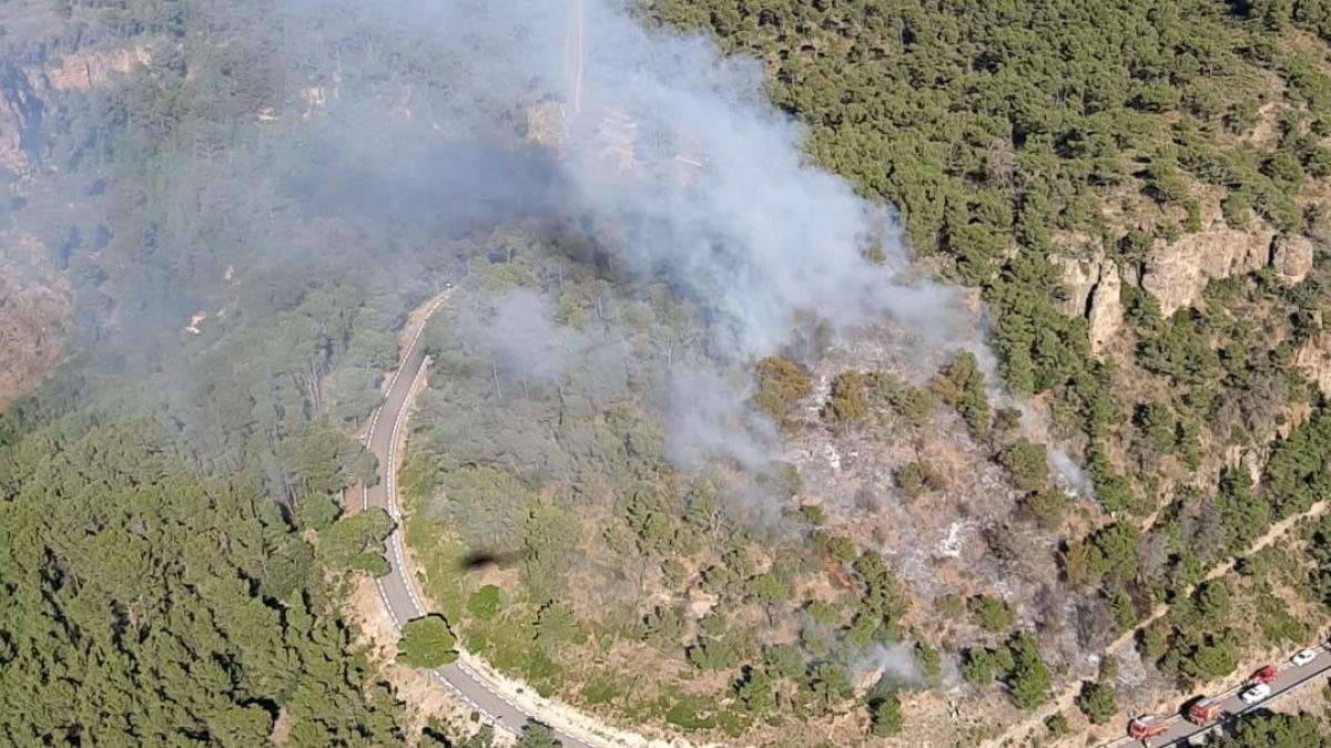 Estabilizado un incendio forestal en Serra en un sábado de riesgo por altas temperaturas