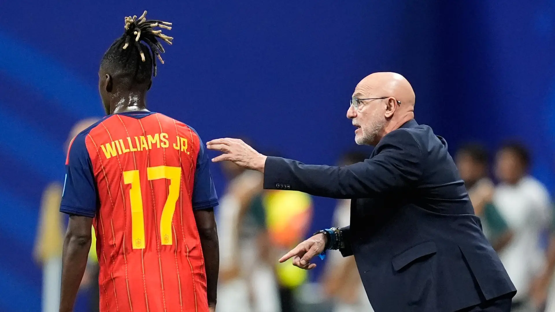 De la Fuente tranquiliza con Nico Williams: "No tiene la lesión que pensábamos, es una sobrecarga"