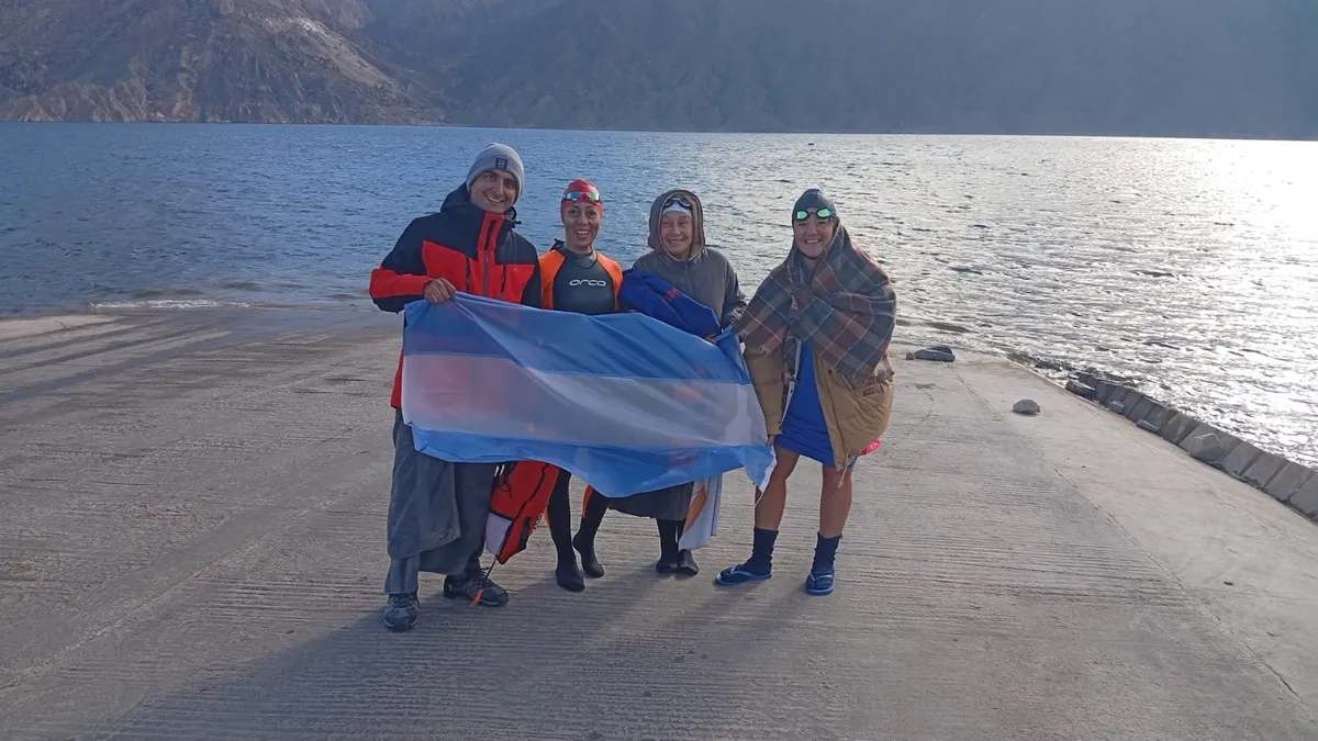 Sanjuaninos se preparan para desafiar las aguas heladas del Glaciar Perito Moreno