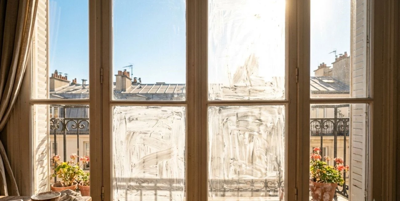 Por qué los franceses están pintando sus ventanas con tiza ante una histórica ola de calor