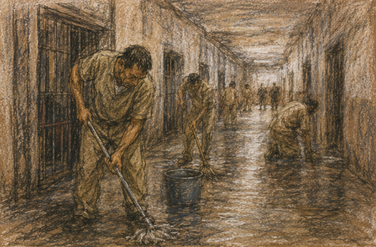 Así son las fajinas dentro de cárceles mexicanas