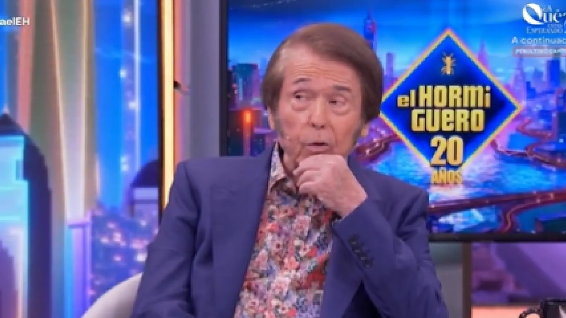 Raphael recuerda en 'El Hormiguero' el momento exacto en el que sufrió el linfoma cerebral