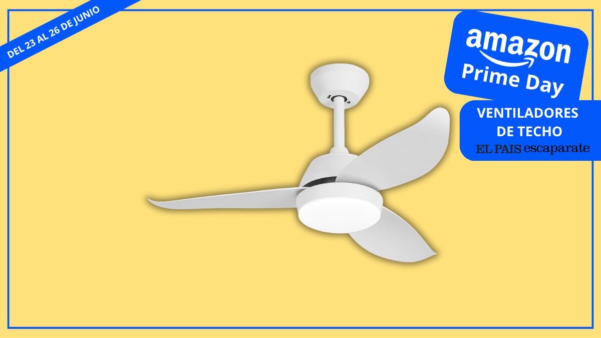 Ventiladores de techo por menos de 100 euros en Prime Day: 9 modelos rebajados para combatir el calor