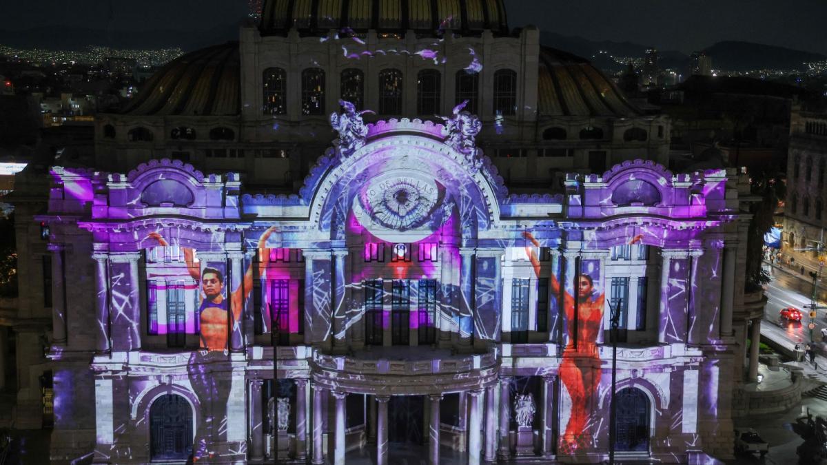 Convierten Bellas Artes en pista de baile digital con espectáculo audiovisual