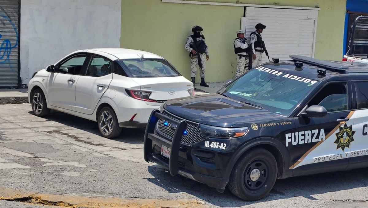 Persecución por ataque a Fuerza Civil deja dos detenidos en Escobedo