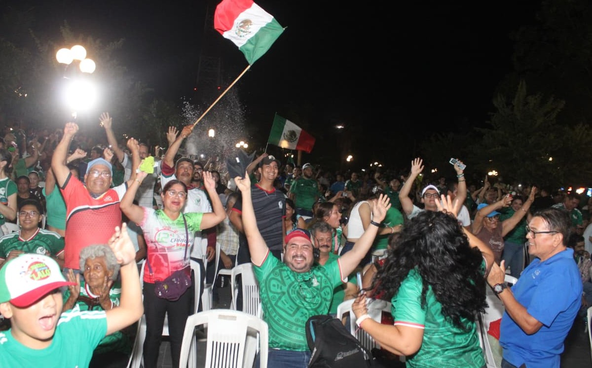 Celebran en Tampico la victoria de México en el mundial