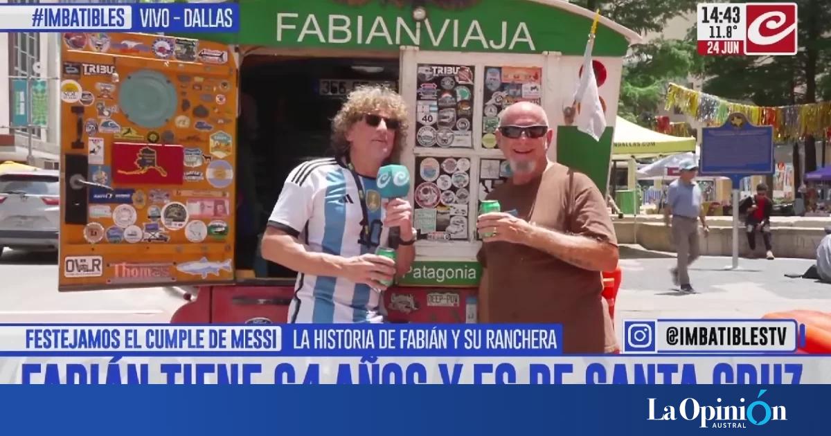 Un santacruceño recorre América en su "Ranchera" para alentar a la Selección en el Mundial 2026