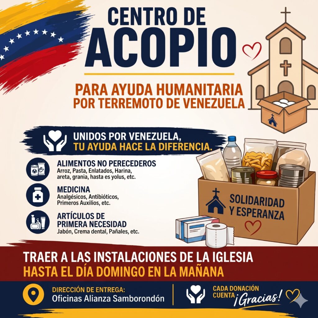 Centros de acopio en Guayaquil para donaciones a Venezuela