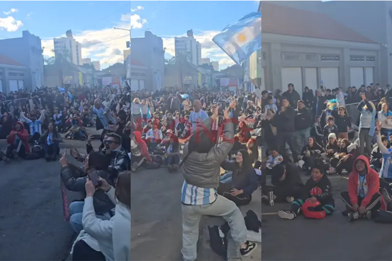 Locura en la Fan Zone de Paraná: así se gritó el primer gol de Messi ante Austria