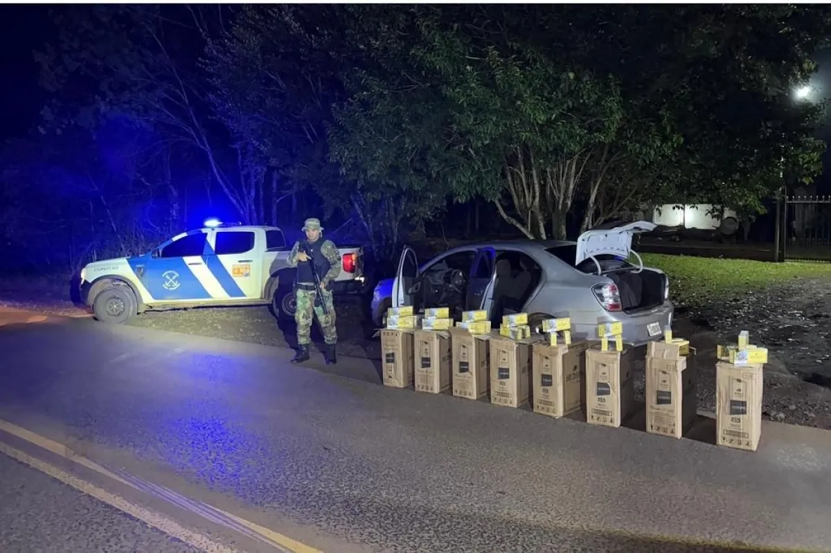 Prefectura secuestró 400 cartones de cigarrillos de contrabando en Alba Posse