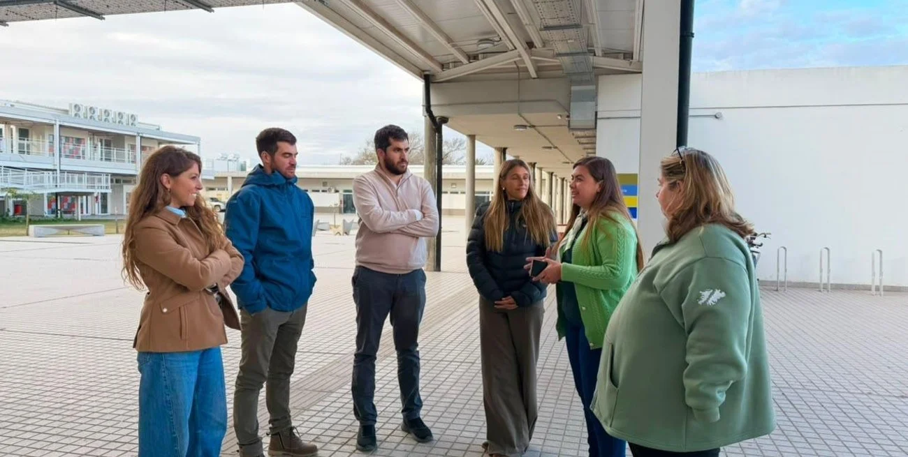 Galnares desarrolló en Rufino una agenda de trabajo con visitas a instituciones y una charla sobre estafas virtuales