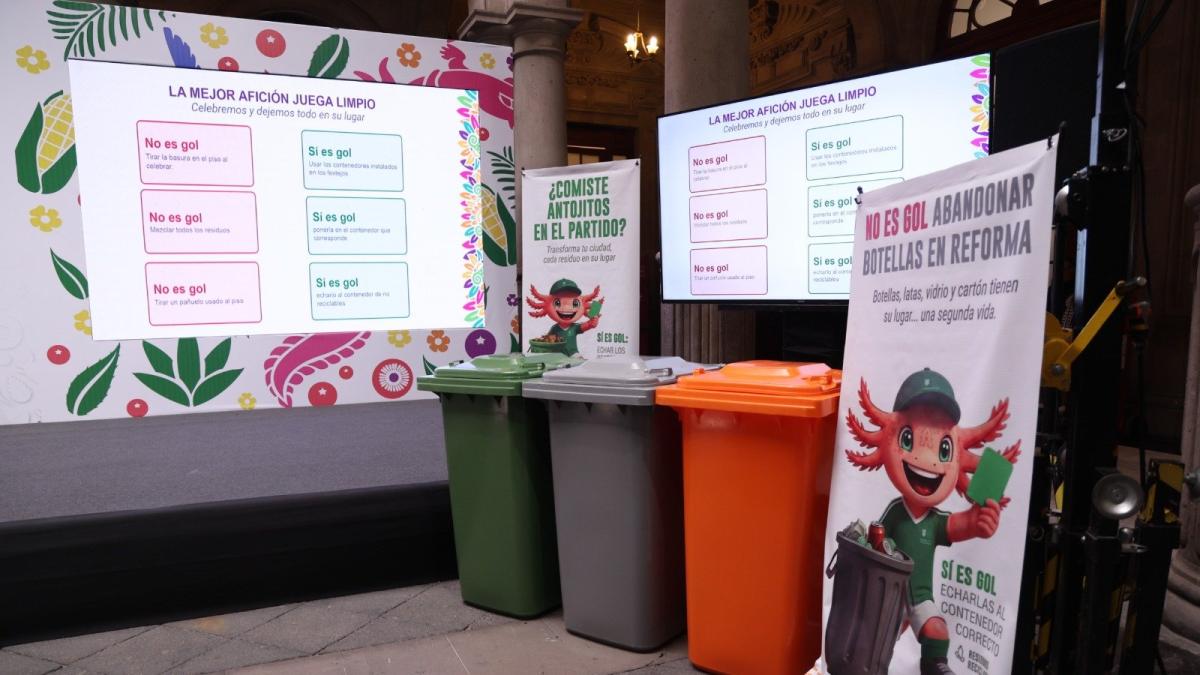 Colocarán contenedores en Reforma para que no se repitan "alfombras de basura"