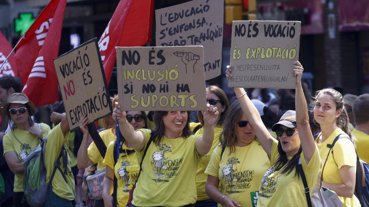 Nueva huelga de profesores el 9 de junio, coincidiendo con la visita del Papa a Barcelona
