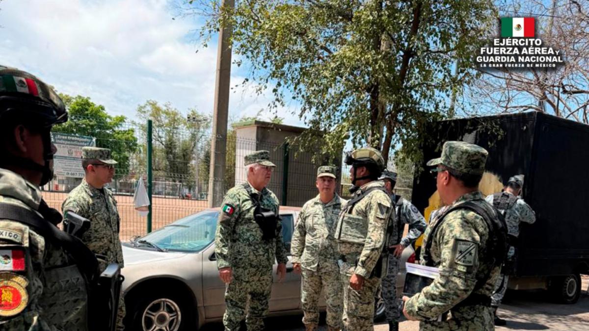 Supervisan Trevilla y Briseño operativo de seguridad del Ejército y GN en Culiacán