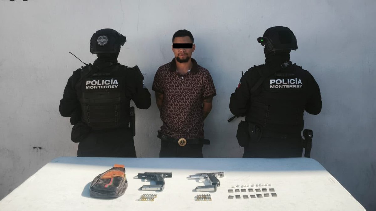 Cae hombre con armas de fuego en la colonia Garza Nieto