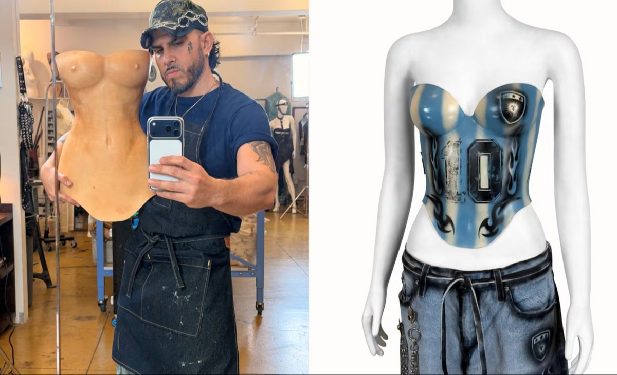 Quién es el argentino que diseñó el corset que usó Pampita