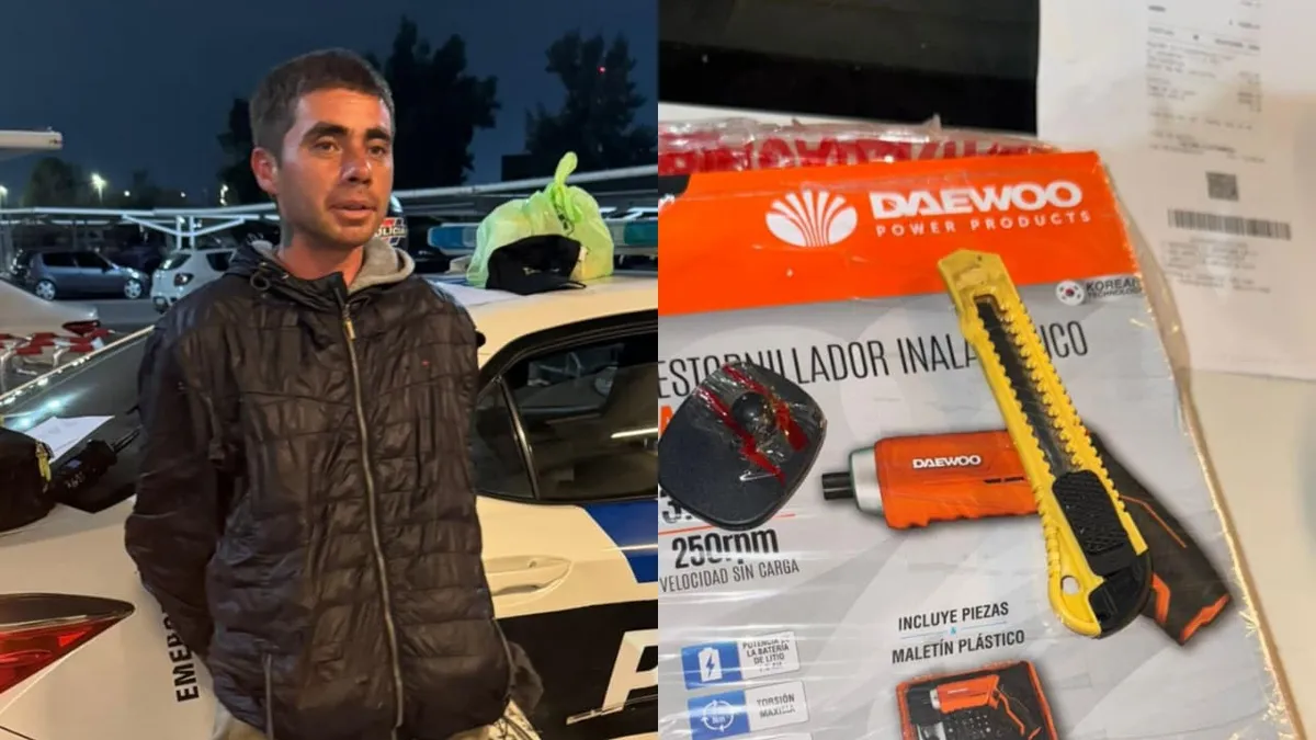 Intentó robar un destornillador eléctrico en un hipermercado, lo descubrieron y terminó condenado