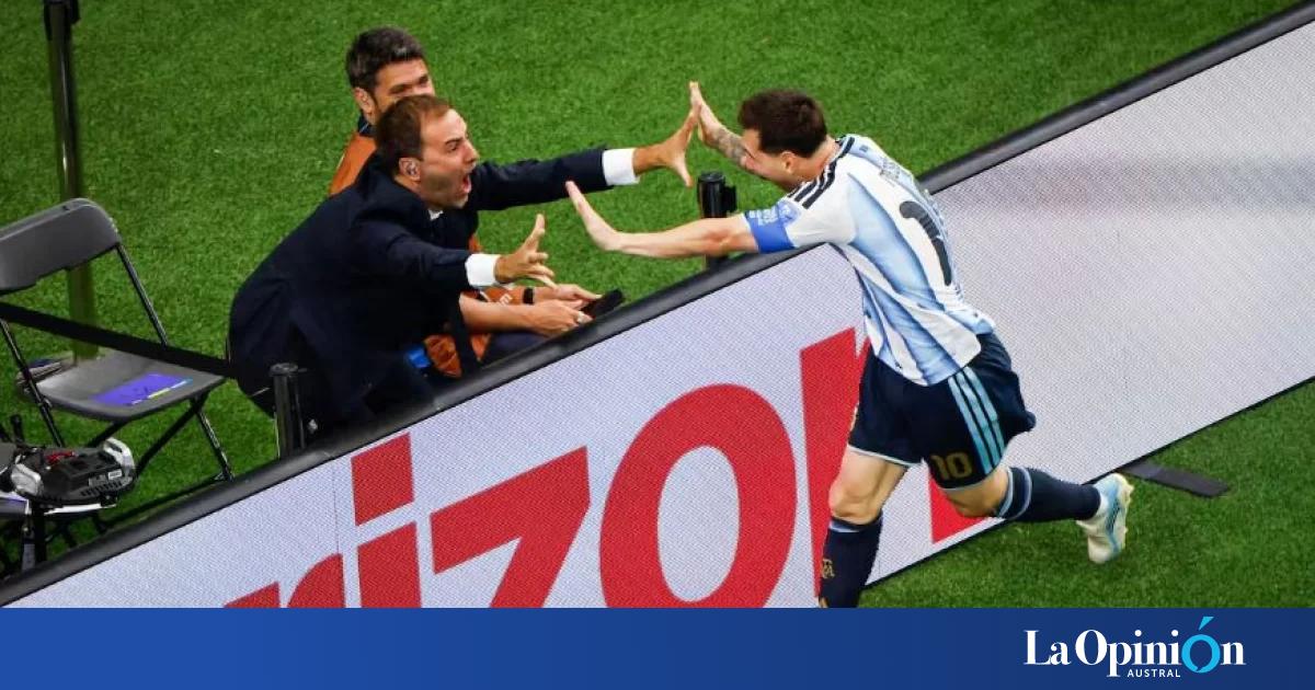 "Estoy temblando…": el festejo de Messi con el periodista Joaquín Bruno que se volvió viral