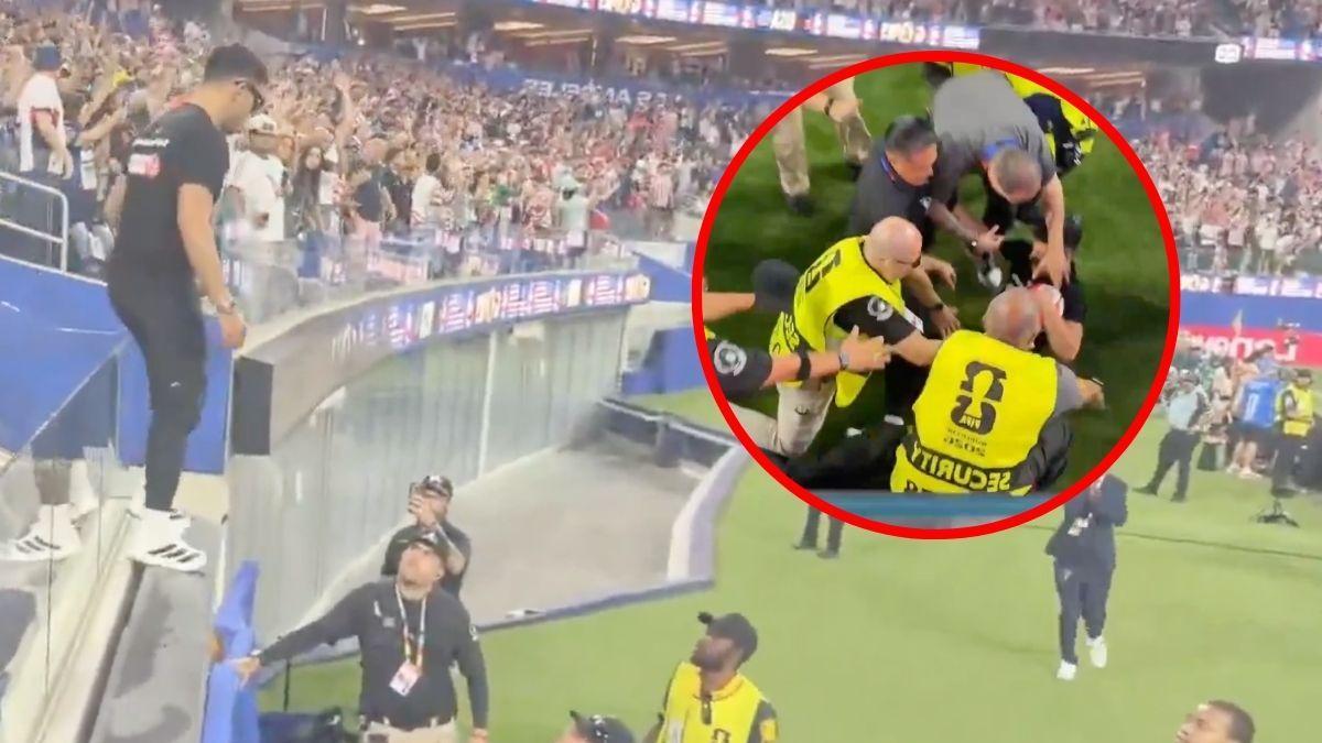 Aficionado embestido por 10 policías tras invadir la cancha en Mundial 2026