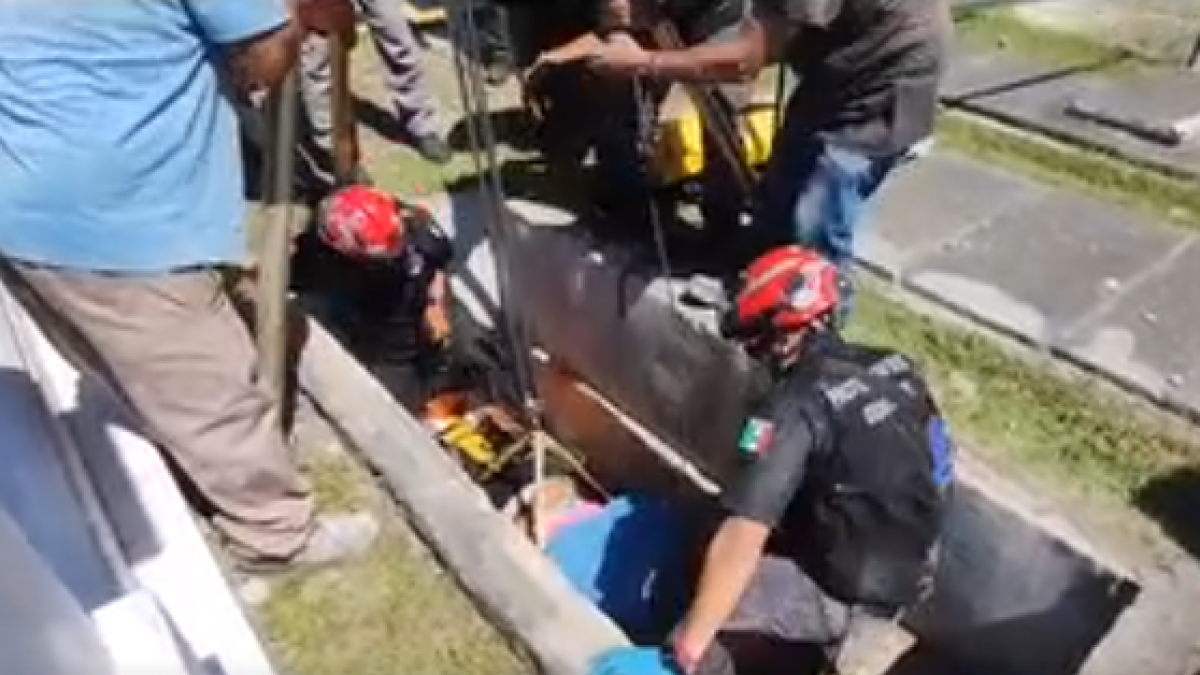 Sintió que la muerte se la llevaba… mujer cae en tumba en panteón de NL