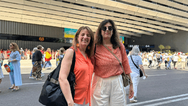 Nervios entre los coralistas antes de cantar en el estadio: "Ha sido impresionante ensayar con Bustamante"