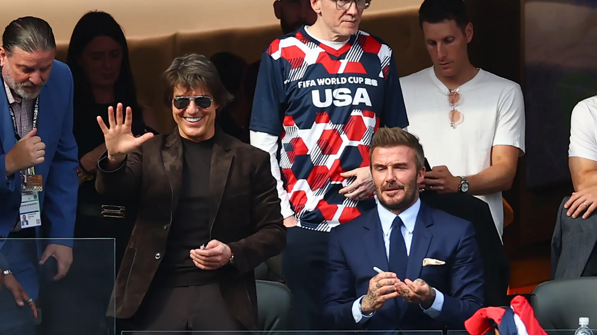 David Beckham, Tom Cruise, Bill Gates... las celebridades que no han querido perderse el partido inaugural del Mundial en EEUU