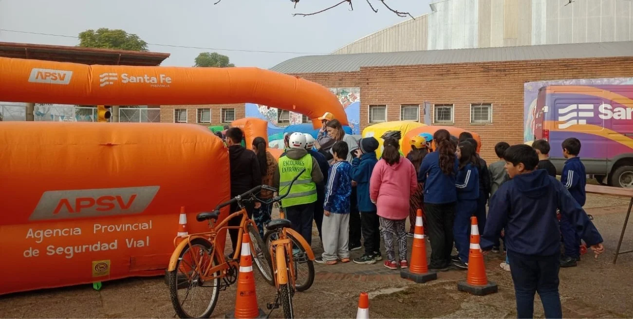 Educación vial: así fue la jornada "Santa Fe sobre ruedas" en el CEF 29